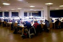 Unos 70 estudiantes se quedaron en la biblioteca Concepci�n Arenal.