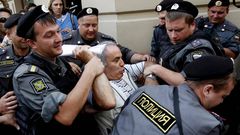 El ajedrecista Gary Kasparov, arrestado durante las protestas del 2008 en Mosc�.