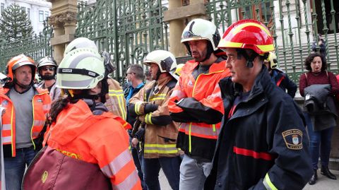 Bomberos protestan en Oviedo