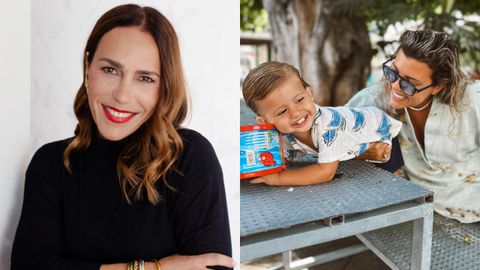 Vanesa Travieso, a la izquierda; y Ana Feijoo con uno de sus hijos,�en la imagen de la derecha