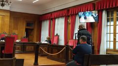 Jos� Manuel M. B., acusado junto a Leonardo Enrique C. V. de tr�fico de drogas, en el juicio celebrado en la Audiencia Provincial de Ourense.