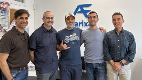 El equipo de A Farixa que preparó el diseño del sistema