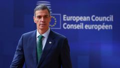 El presidente del Gobierno, Pedro Snchez, en el Consejo Europeo de Bruselas.