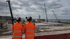 Construcci�n de los nuevos reactores nucleares EPR2 en la central de Penly (Petit-Caux, Francia).