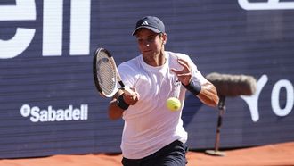 Rafa J&oacute;dar, durante el encuentro ante el argentino Camilo Ugo Carabelli