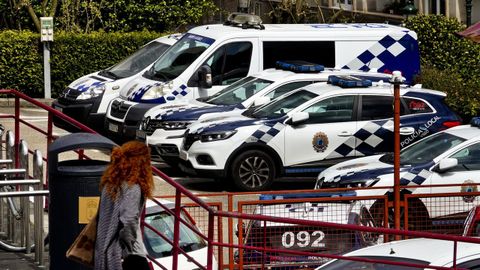 Imagen de archivo del aparcamiento de la polica local de Vigo