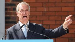 El l�der del populista y eur�fobo Reform UK, Nigel Farage.