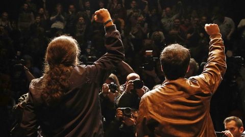 Pablo Iglesias y Alberto Garz�n