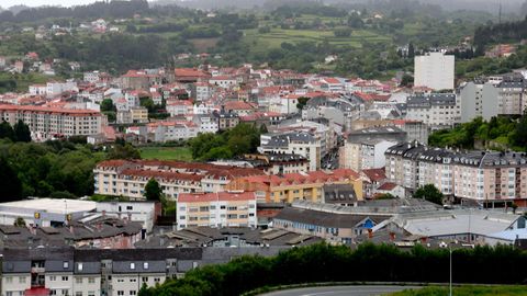 Vista panor�mica de Betanzos. 