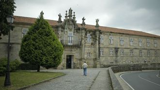 Vista exterior del Psiqui&aacute;trico de Conxo, en Santiago.