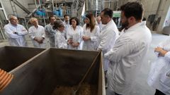 VISITAS.  La semana pasada, la conselleira de Medio Rural, Mara Jos Gmez, visit las instalaciones en Cerceda. En abril estuvo Rueda. La ltima inversin ha sido de 7,7 millones. 