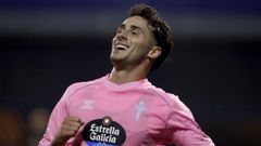 Pablo Durn, tras anotar uno de sus goles con el Celta ante el Dinamo de Zagreb.