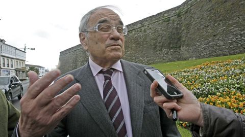 Rodolfo Mart�n Villa en una imagen de archivo tras participar en un acto celebrado en Lugo.