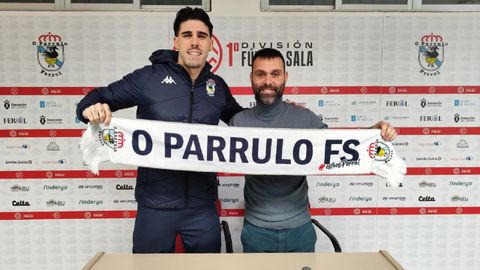 Presentaci�n de Malaguti como jugador de O Parrulo Ferrol
