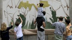 �Plantando �rboles con las manos� es uno de los programas culturales que ofrece Afundaci�n a los estudiantes