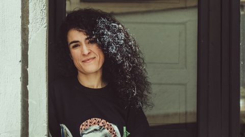 A escritora Cecilia F. Santom&eacute;, ga&ntilde;adora do XLIV Premio de Novela Eduardo Blanco-Amor.