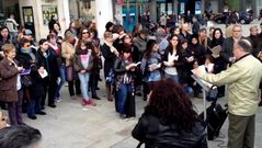 Concentración a favor de la lectura en el Obelisco