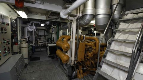 La sala de mquinas del Rodrguez Parapar es espaciosa