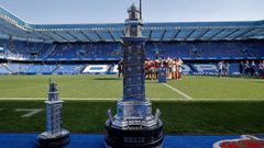 Trofeos de la final del Teresa Herrera femenino de la pasada temporada.