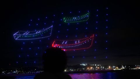 Barcas hechas con drones