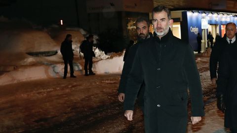 El rey llega a Davos para participar en el Foro Econ�mico Mundial