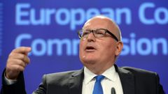 El vicepresidente de la Comisi�n Europea, Frans Timmermans