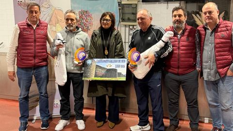 Jos� Luis G�lvez y Jos� S�nchez viajaron desde Asturias y acabaron primeros. Adem�s de jamones y trofeos, han ganado una plaza en el M�ster Nacional de Mus y otra en el Campeonato Gallego (con hotel)