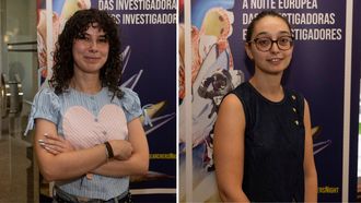 Las carballesas Ana Camb�n Periscal (izquierda), ingeniera aeroespacial carballesa, y Ux�a Fern�ndez (derecha), investigadora