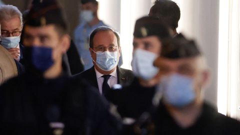 Hollande testific en el juicio por los atentados de Pars.