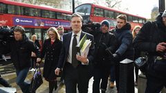 Los laboristas Keir Starmer y Rebecca Long-Bailey, a su llegada a la reuni�n del Consejo de Ministros 