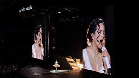 Rosal�a en el primero de sus conciertos en Madrid