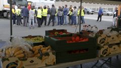 Los huelguistas agradecen los alimentos que les est�n haciendo llegar empresas y particulares