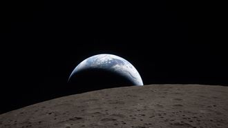 La primera foto de la Tierra tomada desde la cara oculta de la Luna