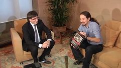 Iglesias y Puigdemont se re�nen por primera vez