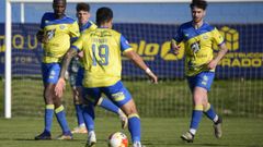 Jugadores del Juventud Cambados, en una imagen de archivo de un partido reciente