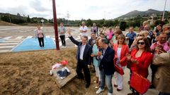 Caballero, cuando inaugur� el p�rking gratuito del Cunqueiro, en el 2018