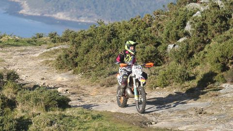 Piloto durante una competici�n en Xiabre en el a�o 2021.