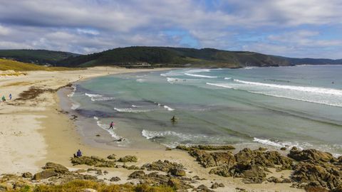 Playa de Nemia, en Muxa