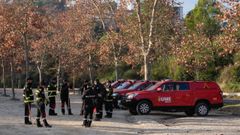 Imagen de archivo de los efectivos de la UME que revisan la zona afectada