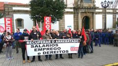 Concentraci�n de empleados p�blicos, en foto de archivo