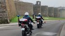 Agentes de la Polic�a Local de Lugo patrullando