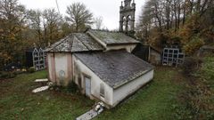 Exterior de la iglesia de Santa Mar�a  de Goo, en O Incio, una de las asaltadas
