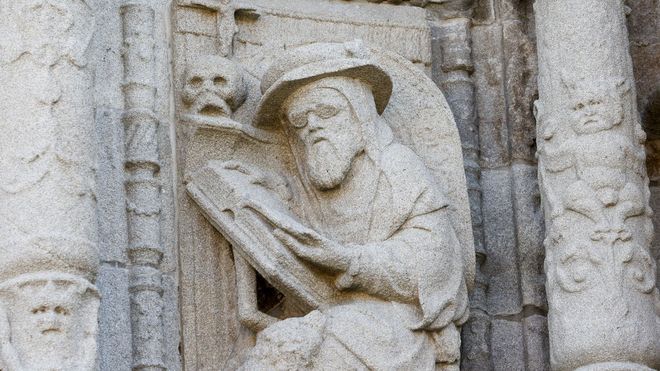 San Jer�nimo con sus lentes para ayudarle a leer