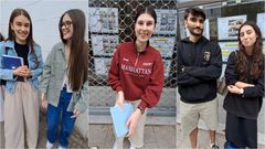 De izquierda a derecha Rita Lpez, Nerea lpez, Aroa Fuentes, Breogn Janeiro y Ariadna Santos.