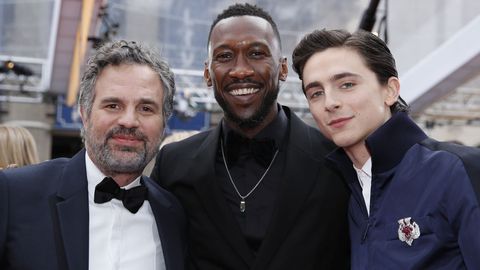 Timothee Chalamet, Mark Ruffalo y Mahershala Ali 