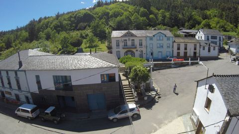 Imagen a�rea del concello de Negueira de Mu�iz, el menos poblado de Galicia.
