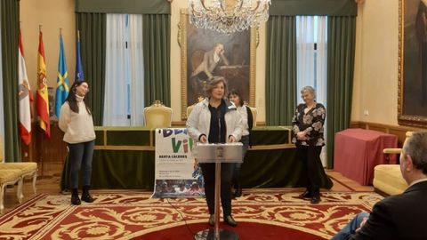 Acto homenaje en el Ayuntamiento de Gijn en el cuarto aniversario del asesinato de Berta Cceres, defensora de los derechos de los pueblos indgenas