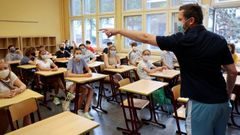Vuelta al colegio en un centro de Berl�n
