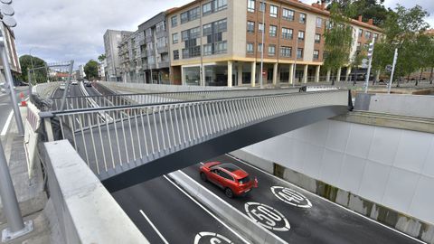 Pasarela peatonal sobre el túnel solicitada por el Concello de Oleiros.