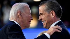 Joe Biden con su hijo Hunter, en la convencin demcrata en Chicago.